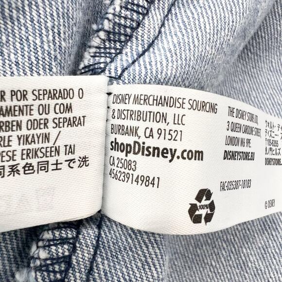 Oh My Disney Womens XS Aladdin Denim Trucker Jacket Genie Blanket Magic Carpet - Picture 8 of 10